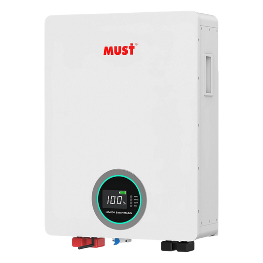Batería de Litio LiFePO4 / 51.2 Vcc / 100 Ah / 5.12 kWh / 6000 Ciclos / BMS Integrado / Comunicación CAN-RS485-WiFi