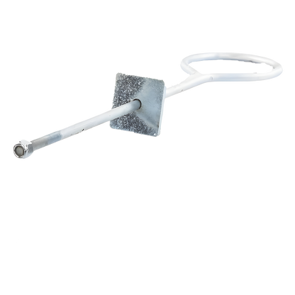 Ancla de Losa o Pared de 63-65 cm. de 13 cm diámetro de argolla. Galvanizado Electrolítico.