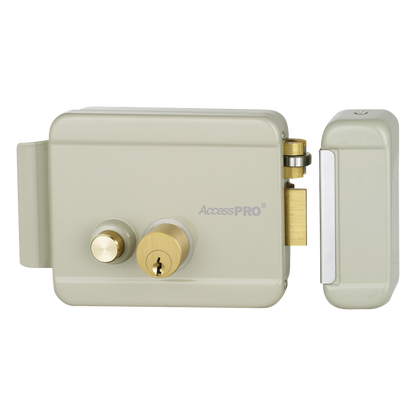 Cerradura Eléctrica con Botón de Salida/ Incluye Llave / Exterior / Derecha