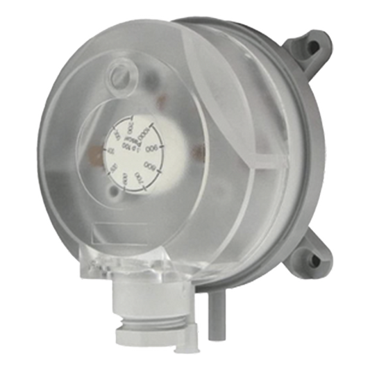 Interruptor de presión diferencial ajustable para aire y gases no combustibles, rango 0.08 a 20 pulgadas de columna de agua
