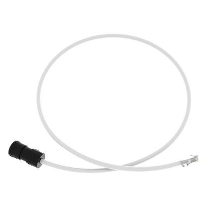 Cable de Conexión en Campo Jack a Plug RJ45, Categoría 6A, CMP (Plenum), 1 Metro (3.28 Pies), Color Blanco