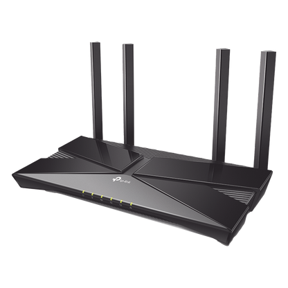 Router WiFi6 AX1800 / MIMO 2X2 / EasyMesh / 1 Puertos Gigabit WAN + 4 Puertos Gigabit LAN / OFDMA / Beamforming / WPA3 / Tether App / HomeShield