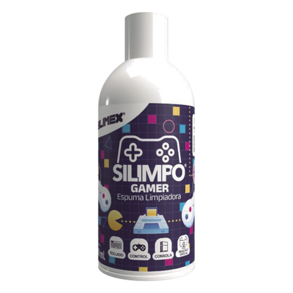 Silimpo Gamer La Espuma de Limpieza con Protección UV, Efecto Anti-Estático y Aroma a Chicle para tus Dispositivos Gaming.