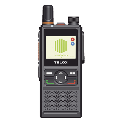 Radio PoC 4G LTE TELOX TE320 / Audio 3W con Cancelación de Ruido / IP67 Resistente a Agua y Polvo / Batería 4000 mAh (48 hrs) / Doble SIM LTE Global