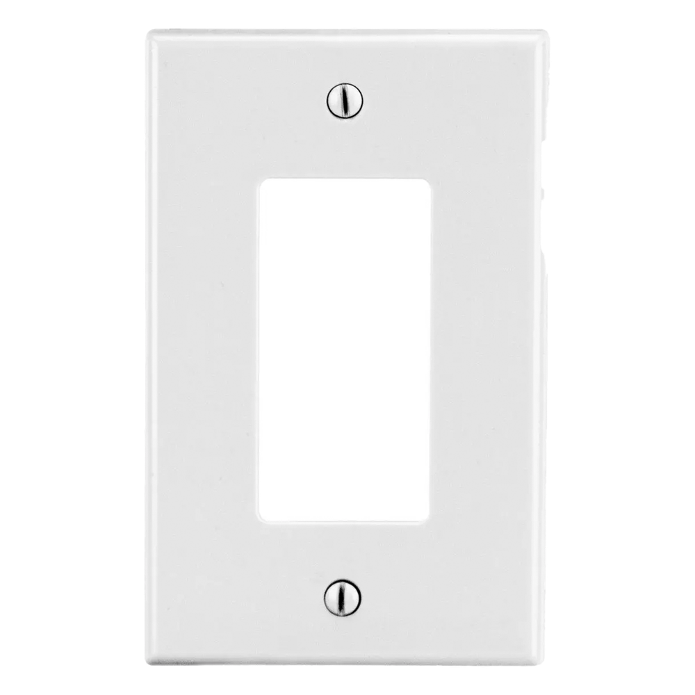 Tapa para Contacto Rectangular Color Blanco.