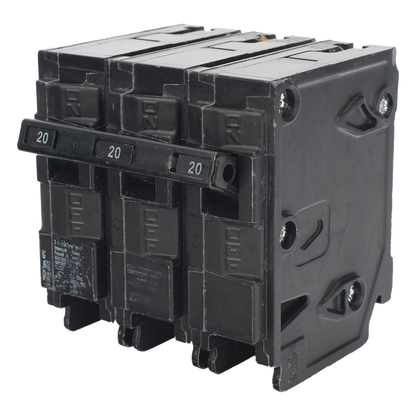 Interruptor automático enchufable tipo QP 3 polos, 20 amp