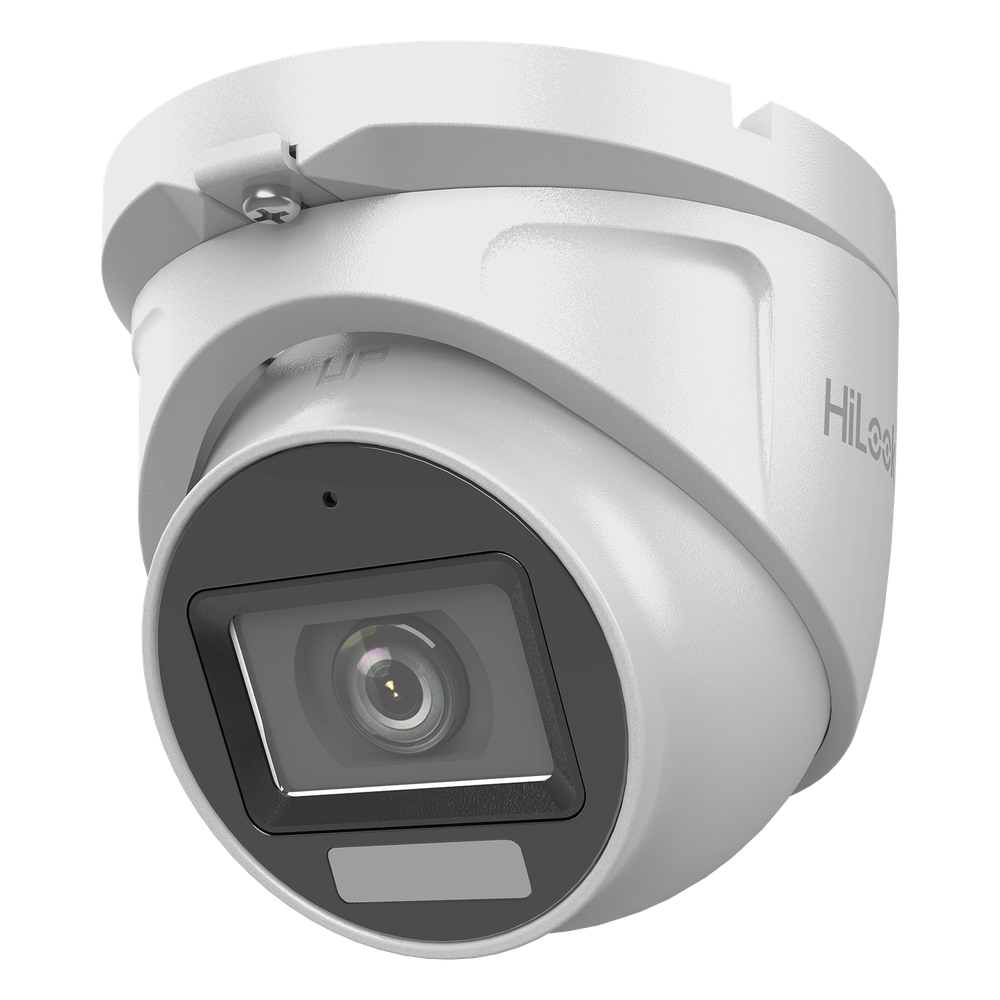 [Dual Light + ColorVu] Turret TURBOHD 2 megapixel / 30 mts IR + 20 mts luz blanca/ Lente 2.8 (100° de Visión) / Exterior IP66 / Audio por Coaxitron