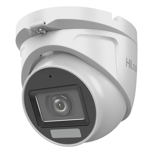 [Dual Light + ColorVu] Turret TURBOHD 2 megapixel / 30 mts IR + 20 mts luz blanca/ Lente 2.8 (100° de Visión) / Exterior IP66 / Audio por Coaxitron