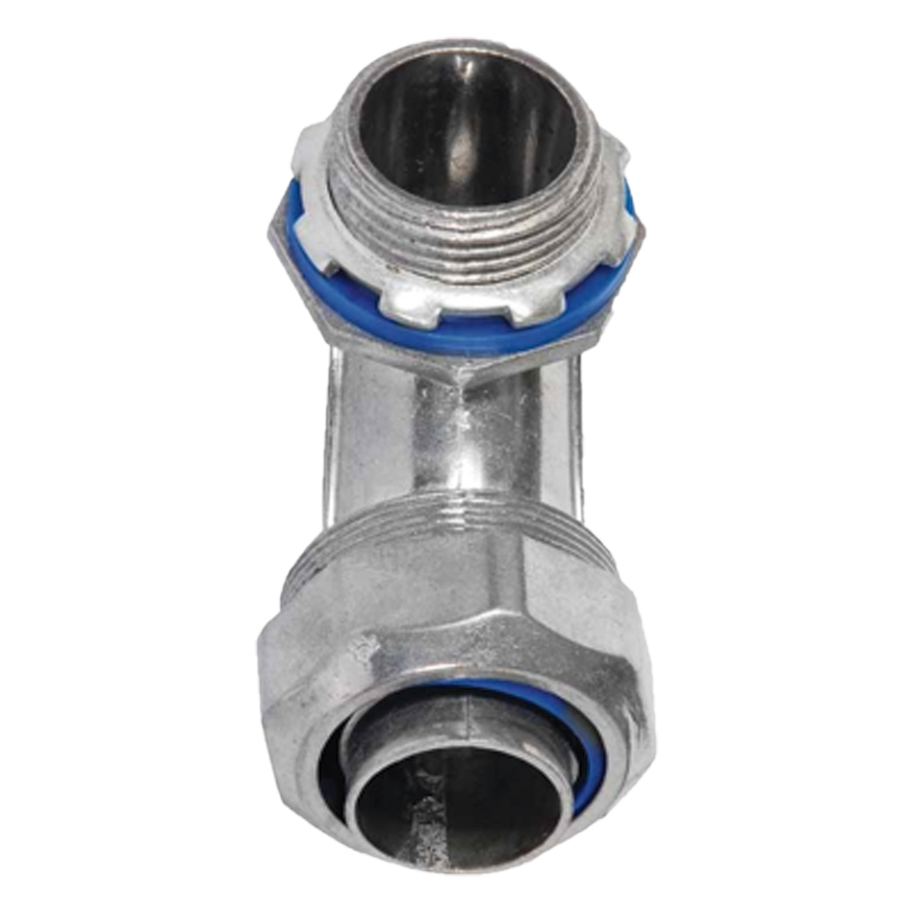 Conector Curvo para tubo tipo Liquidtight de 3/4" (19 mm). Compatible con ANC-COT34.