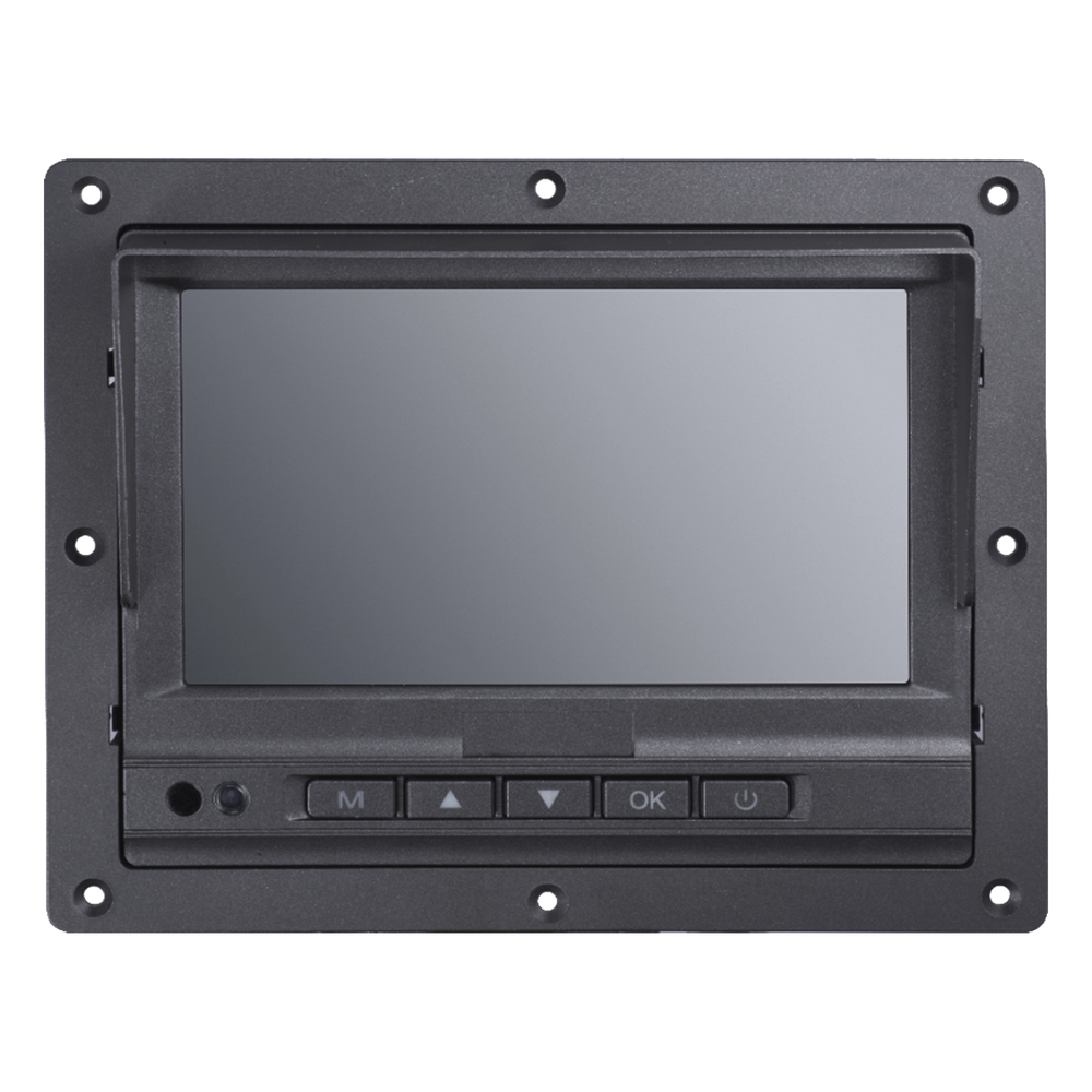 Monitor Táctil (Touch) y Botones de 7" LCD / Compatible con DVR Móvil HIKVISION / Conector Tipo Aviación