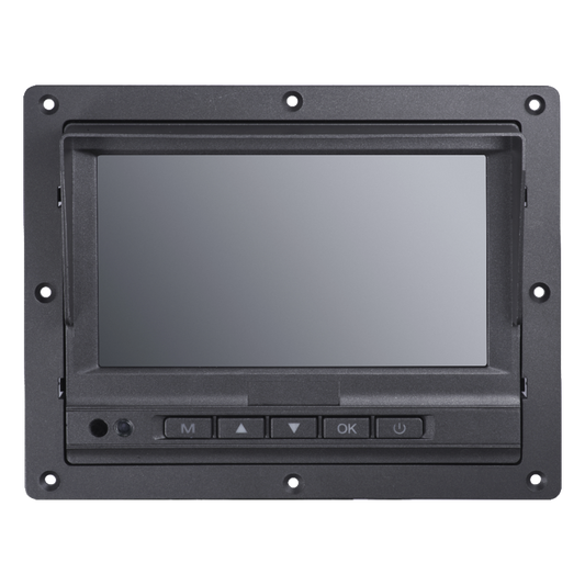 Monitor Táctil (Touch) y Botones de 7" LCD / Compatible con DVR Móvil HIKVISION / Conector Tipo Aviación