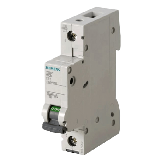 Interruptor Riel Dinn Tipo 5SL6, 1 polo, 16 amp