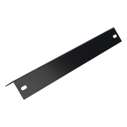 Ménsula Terminal para Escalera Tubular de 1.5" de Peralte y 12" de Ancho, Acabado con Pintura Epóxica Color Negro, Ideal para el Soporte y