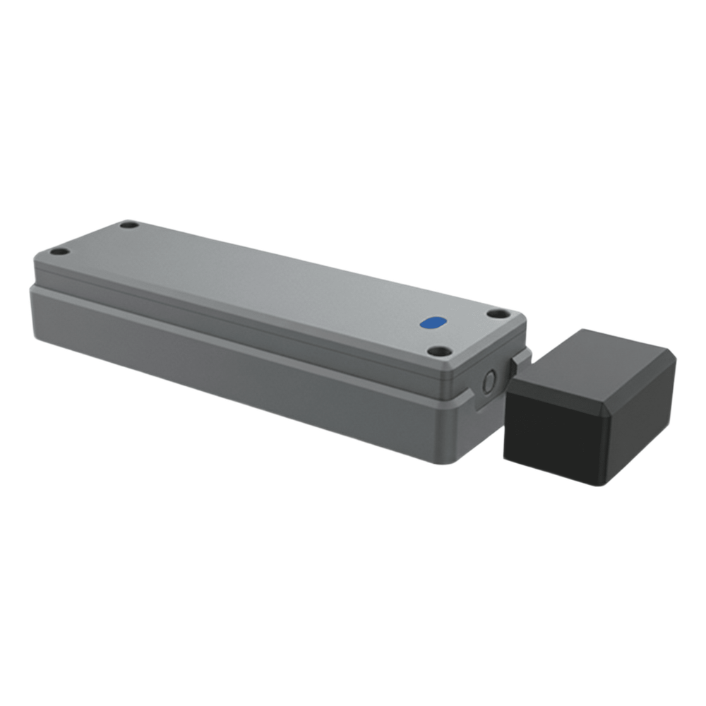 Sensor de Puerta Peatonal Inalámbrico / Tecnología Trio-Frequency Anti Interferencias / Alcance Magnético 25 mm / Batería 3.6V 2600mAh / Vida Útil 2