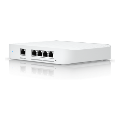 USW Flex XG Switch Capa 2, Compacto de 4 Puertos 10GbE, Puede ser Alimentado por un Puerto GbE PoE+ o con un Adaptador 5 Vcc USB-C