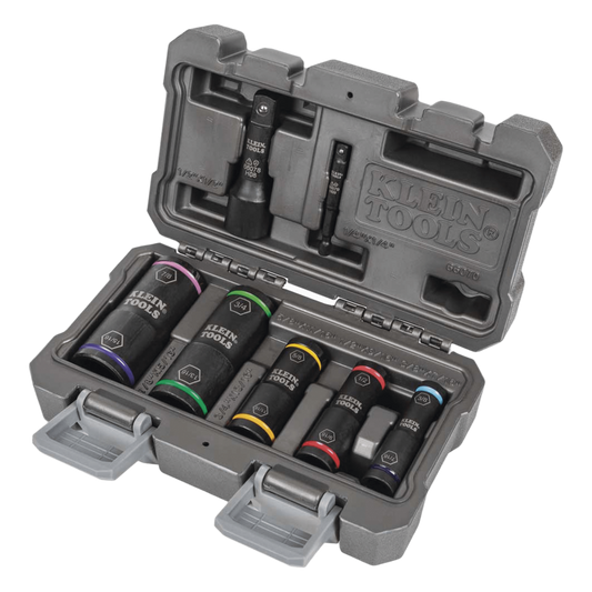 Juego de Dados de Impacto de 7 piezas, Medidas: 3/8 x 7/16'', 1/2 x 9/16'', 5/8 x 11/16'', 3/4 x 13/16'', y 7/8 x 15/16''