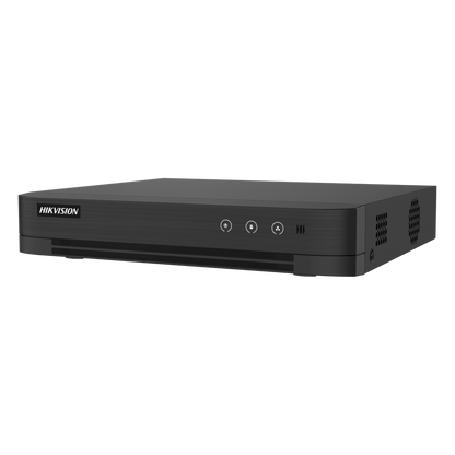 DVR 4 Canales TURBOHD + 2 Canales IP / 5 Megapixel Lite - 3K Lite / Audio Bidireccional / ACUSENSE (Evista falsas alarmas) / 1 Bahía de Disco Duro