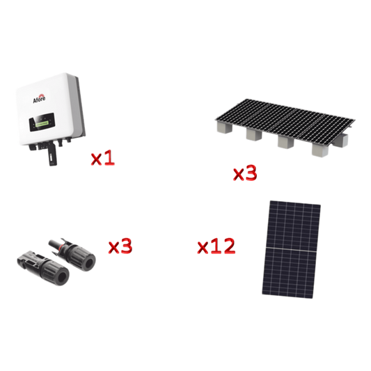Kit Solar Interconexion / 7kW 220Vca / Inversor AFORE / Montaje Incluido