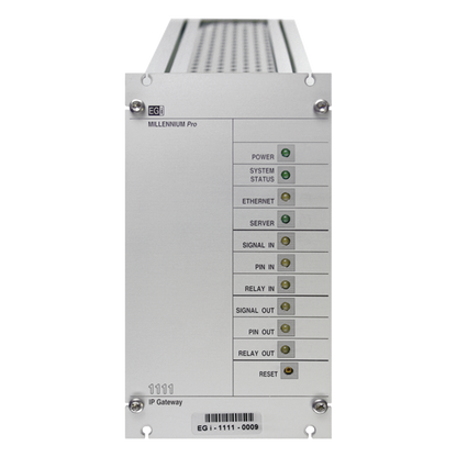Interfaz Millennium IP para gestión de avisos y música por redes Ethernet por Streaming