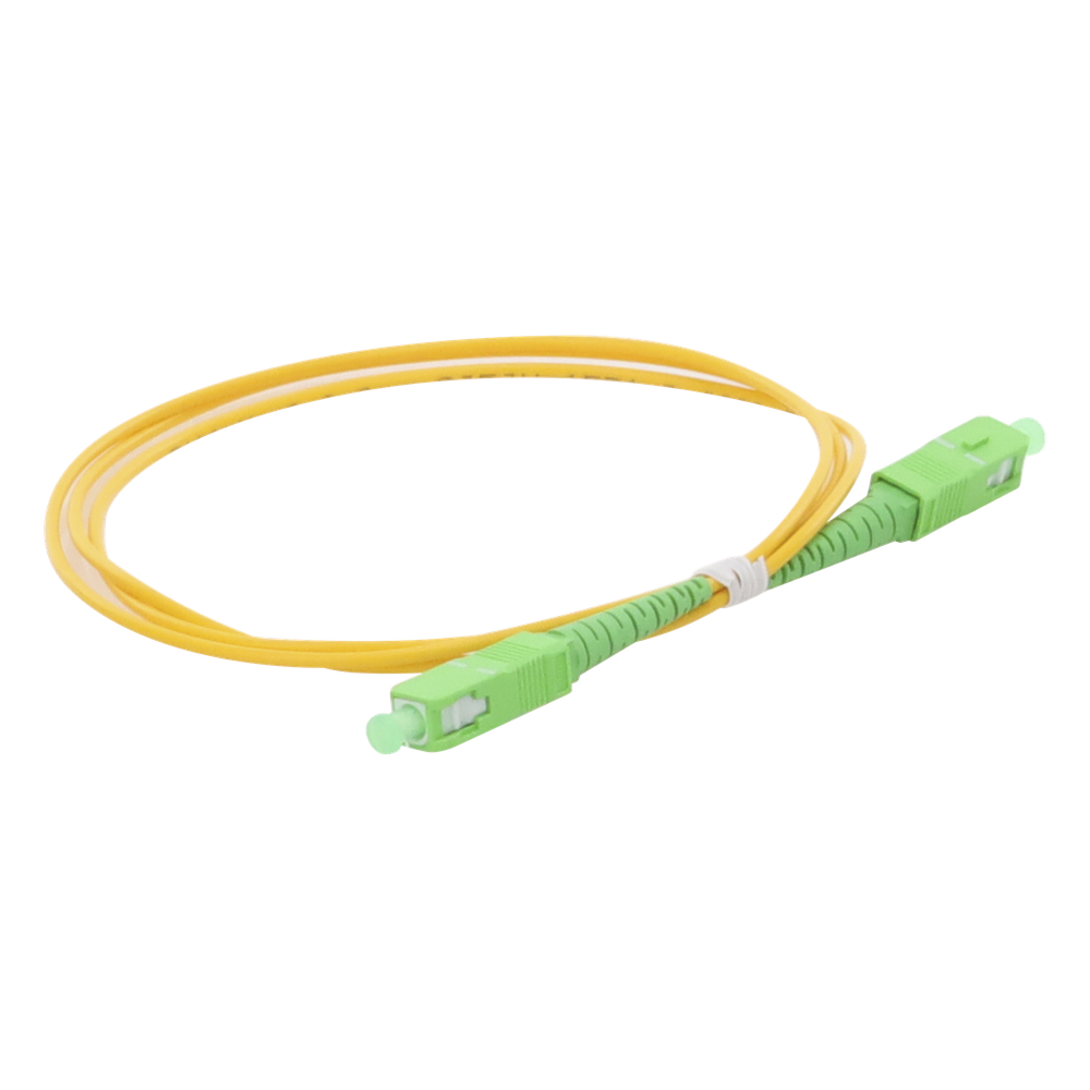 Jumper de Fibra Óptica Monomodo SC/APC-SC/APC Simplex de 1 Metro (3.28 Pies), 2mm