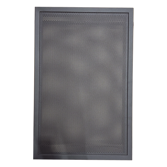 Puerta ventilada de acero para gabinete ONYX serie EQ de 3 niveles, para amplificadores y fuentes de alimentación NOTIFIER