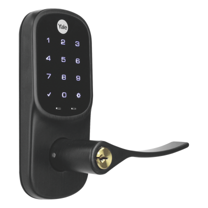 Cerradura YRL226 con Teclado Táctil y Manija /Smarphone Control Opcional/ bronce Antiguo/ Para puertas de 35 mm a 45 mm de espesor.