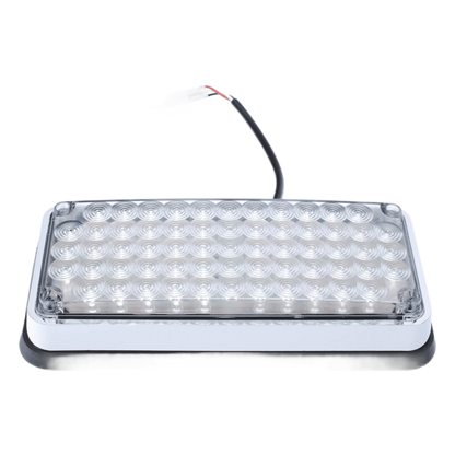 Luz de Advertencia de 7X3", Bicolor Rojo/Claro, Ideal para Ambulancias