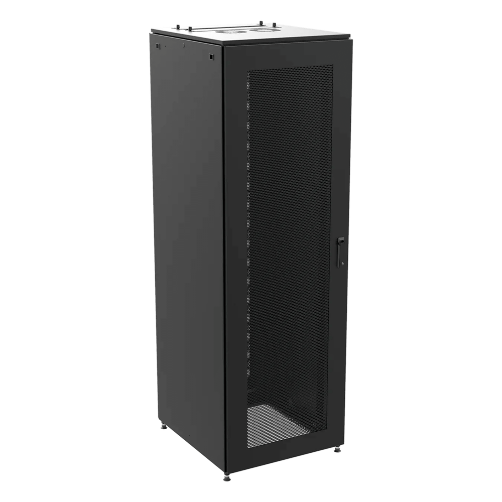 Gabinete de Telecomunicaciones ProLine S1 48 UR Dimensiones 2350 x 800 x 1200 mm Acero color Negro RAL 9005 / Puertas Perforadas / Certificaciones
