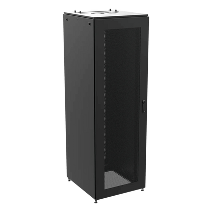 Gabinete de Telecomunicaciones ProLine S1 48 UR Dimensiones 2350 x 800 x 1200 mm Acero color Negro RAL 9005 / Puertas Perforadas / Certificaciones