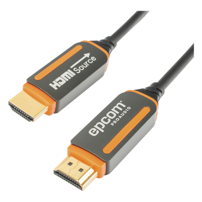 Cable HDMI de Fibra Óptica de 15 Metros (49.21 Pies) | Alta Definición | Versión 2.0 | Alta Velocidad 18Gbps | 4K@60Hz | HDCP 2.2 | Resistente a EMI