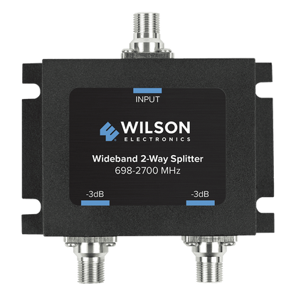 Divisor de Potencia Coaxial 2 Vías / 698-2700 MHz / 75 Ohm / Pérdida por División 3 dB / Aislamiento ≥20 dB / Conector F-hembra / Diseño Microstrip