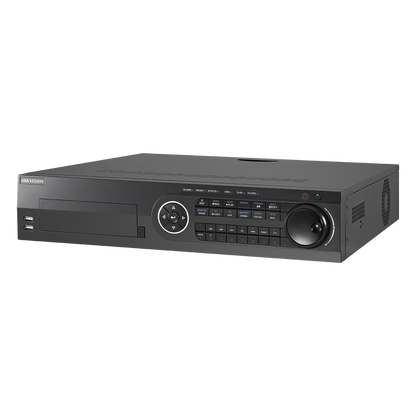 DVR 16 Canales TurboHD + 8 Canales IP / 3K / 5 Megapixel / 8 Bahías de Disco Duro / 16 Entradas de Audio Fisicas (Microfono por Separado) / Audio por
