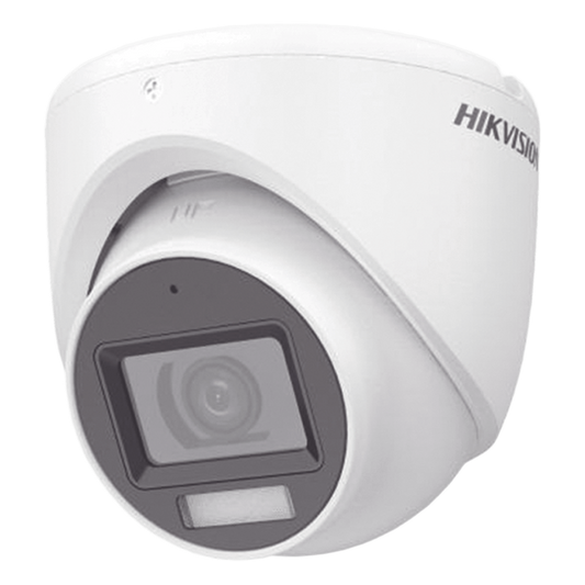 [Dual Light + ColorVu] Turret TURBOHD 3K (5 Megapixel) / Lente 2.8 mm / 30 mts IR + 20 mts Luz Blanca / Gran Angular 104.9° / Exterior IP67