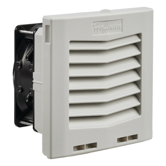 Ventilador con Filtro de Montaje Lateral HF05 / Flujo de Aire 35 CFM (59 m³/h) / 115 Vca / IP54 / Color Gris Claro