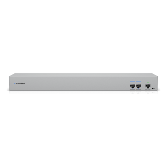 UniFi USW-WAN – Switch WAN Capa 2 con Uplinks SFP+ 10G, Puerto RJ45 GbE y Alimentación CA Redundante para Alta Disponibilidad con UniFi Gateways en