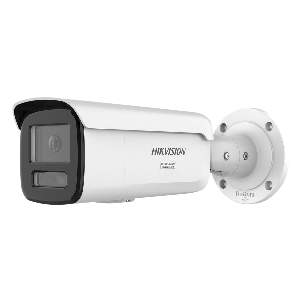 [Dual Light + ColorVu 3.0 + HikAI] Bala IP 6 Megapixel / Lente 4 mm / 60 mts IR + Luz Blanca / Exterior IP67 / WDR 130 dB / ACUSENSE 3.0 / Metal