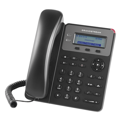 Teléfono IP SMB de 2 Líneas, 1 cuenta SIP con 3 teclas de función programables y conferencia de 3 vías. PoE