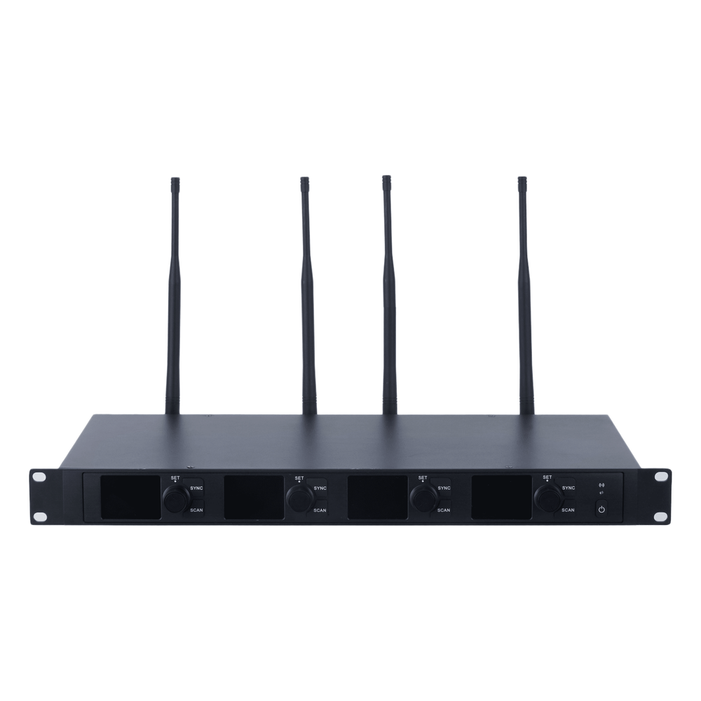 Receptor Micrófono Inalámbrico Digital UHF | Transmisión Digital U-Band pi/4-DQPSK | Distancia 80 mts | Encriptación de Audio | 2197 Ecualizaciones |