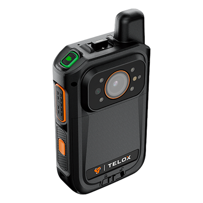 Bodycam IP67 4G LTE Android 12 / Con Funciones de Radio POC / Pantalla Táctil de 2" / Soporta llamadas Telefónicas y Mensajes SMS /Descarga de Vídeo