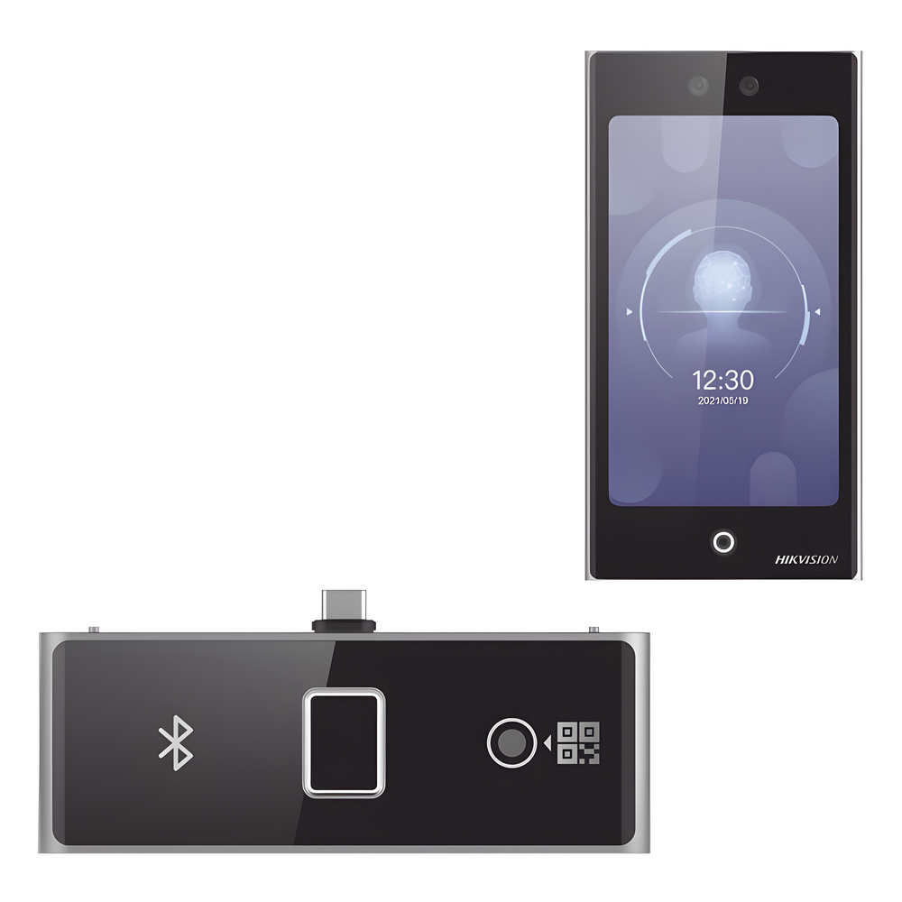 Terminal Facial Min Moe WiFi con pantalla de 7" y Lector de Huellas, Códigos QR y Bluetooth / Exterior IP65 / 10,000 rostros y 50,000 tarjetas