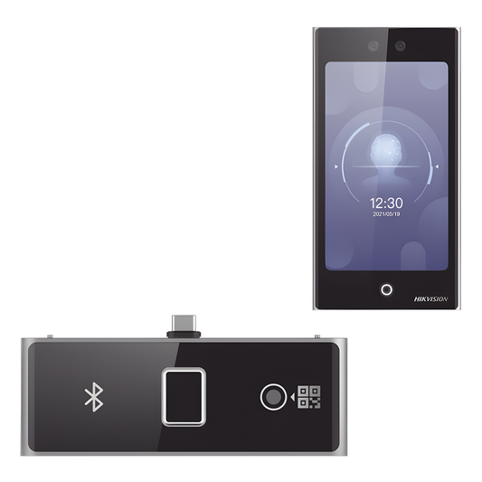 Terminal Facial Min Moe WiFi con pantalla de 7" y Lector de Huellas, Códigos QR y Bluetooth / Exterior IP65 / 10,000 rostros y 50,000 tarjetas
