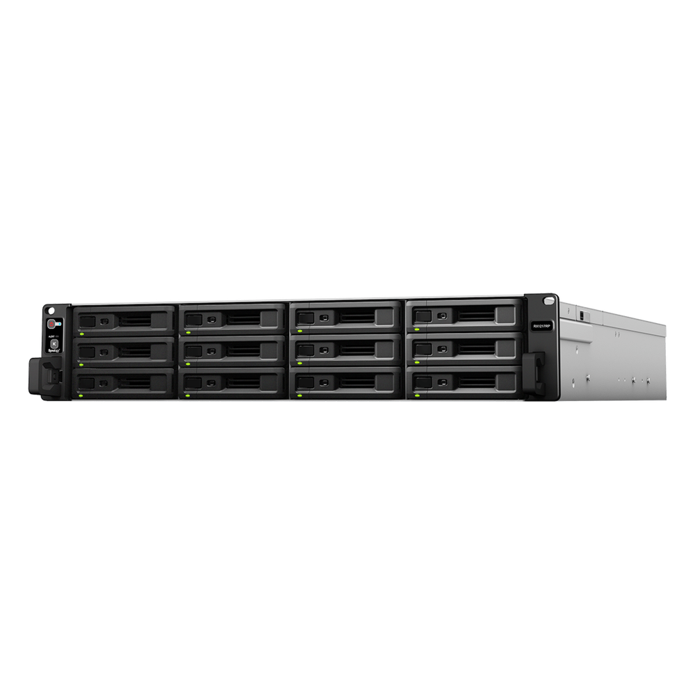 Unidad de Expansión Synology RX1217/RX1217RP | 12 Bahías de Disco | Compatible con RackStation 2U | Expansión de Volumen en Línea | Fuentes de
