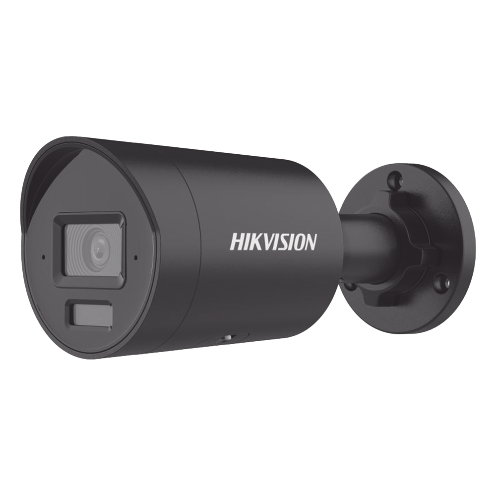 [Dual Light + 2 Micrófonos Integrados] Bala IP 4 Megapixel / Color Negro / Lente 2.8 mm / 40 mts Luz Blanca + 40 mts IR / ACUSENSE / Exterior IP67