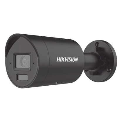 [Dual Light + 2 Micrófonos Integrados] Bala IP 4 Megapixel / Color Negro / Lente 2.8 mm / 40 mts Luz Blanca + 40 mts IR / ACUSENSE / Exterior IP67