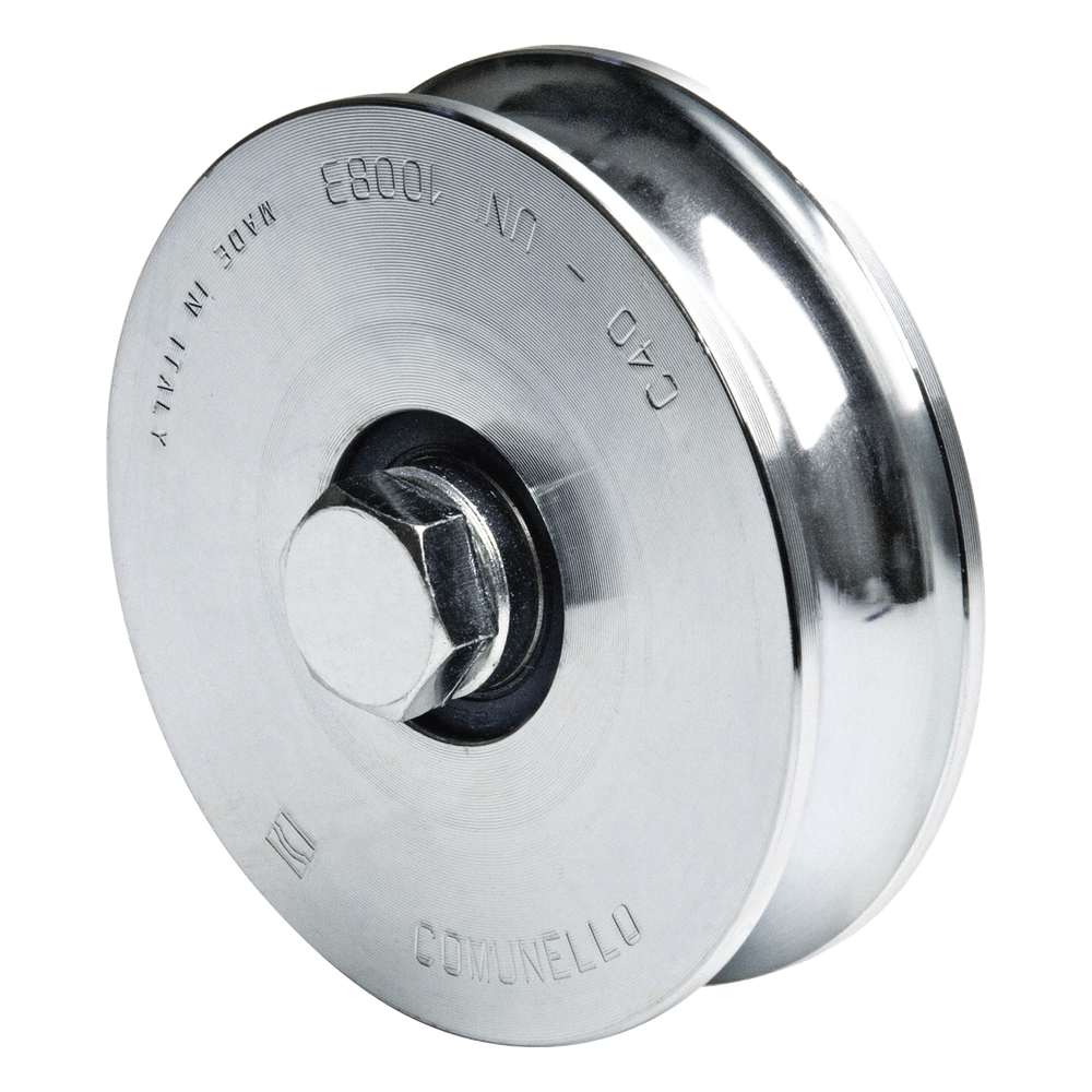 Rueda de 12 cm SIN Soporte / Soporta hasta 450 kg / Canal Tipo "U"