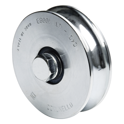 Rueda de 12 cm SIN Soporte / Soporta hasta 450 kg / Canal Tipo "U"