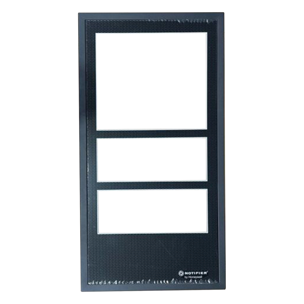Puerta de gabinete de cuatro niveles para chasis CA-2 en filas superiores, acero calibre 16, color negro