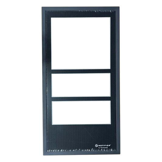 Puerta de gabinete de cuatro niveles para chasis CA-2 en filas superiores, acero calibre 16, color negro