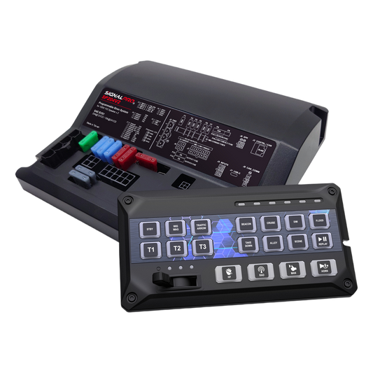 Sirena Vehicular de 200W de Potencia, Programable, Con Controlador de Panel Deslizante de 19 botones, indicador de flecha de tráfico de 6 LED, 12