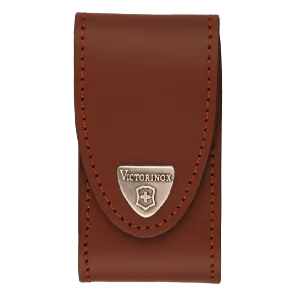 Funda de Piel color Café para Navajas Mediana Victorinox.